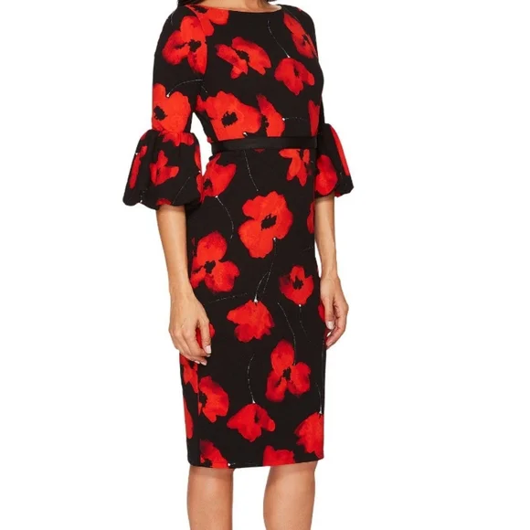 Maggy London poppy floral dress - Picture 2 of 12